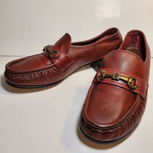 Etienne Aigner Burgundy Loafers Womens Size 5.5